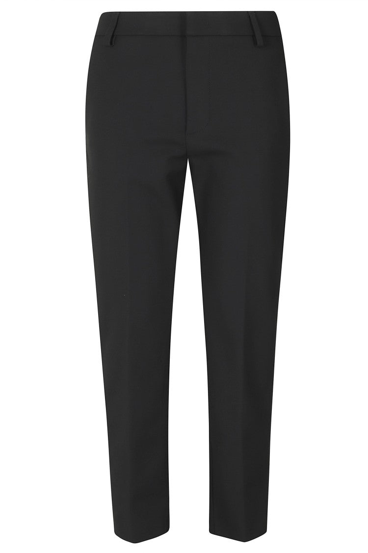 Dondup Black Nima Ankle-Grazing Loose-Fit Pants