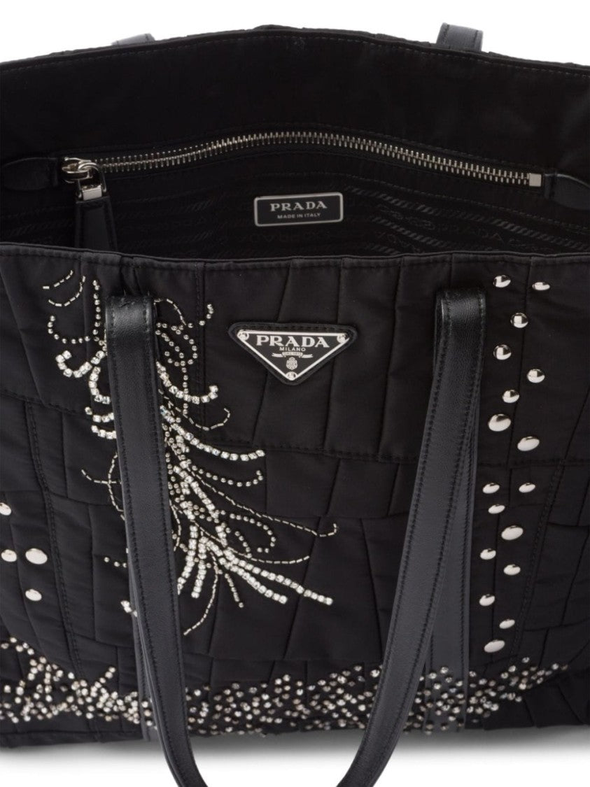 Prada Medium Re-Nylon Patchwork Tote Bag