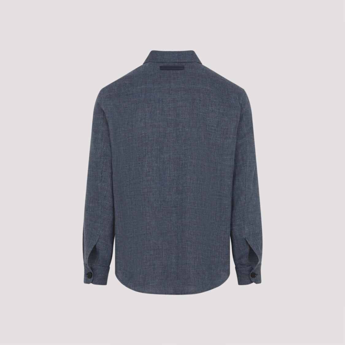 Zegna Cashmere-Linen Blend Button-Down Shirt