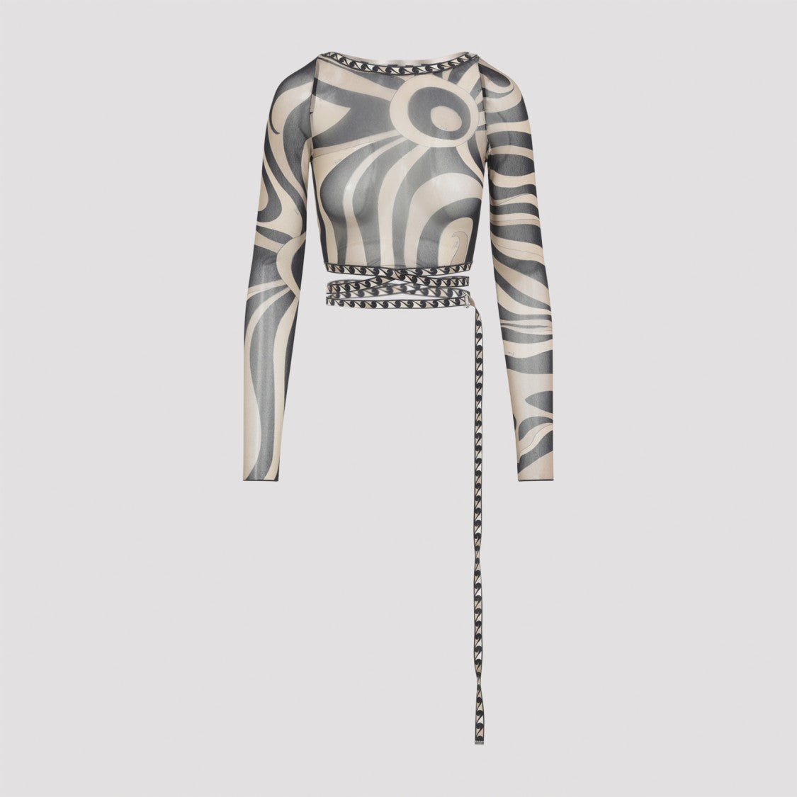 Pucci Abstract Patterned Long-Sleeved Top