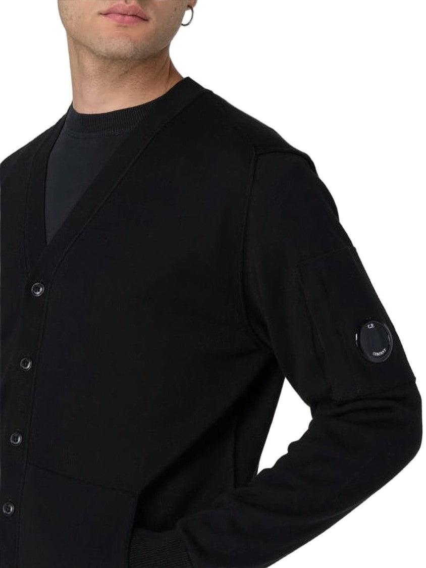 C.P. Company Classic V-Neck Cardigan With Button-Down Front