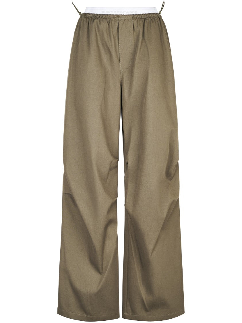 Alexander Wang Wide-Leg Trousers With Articulated Knees