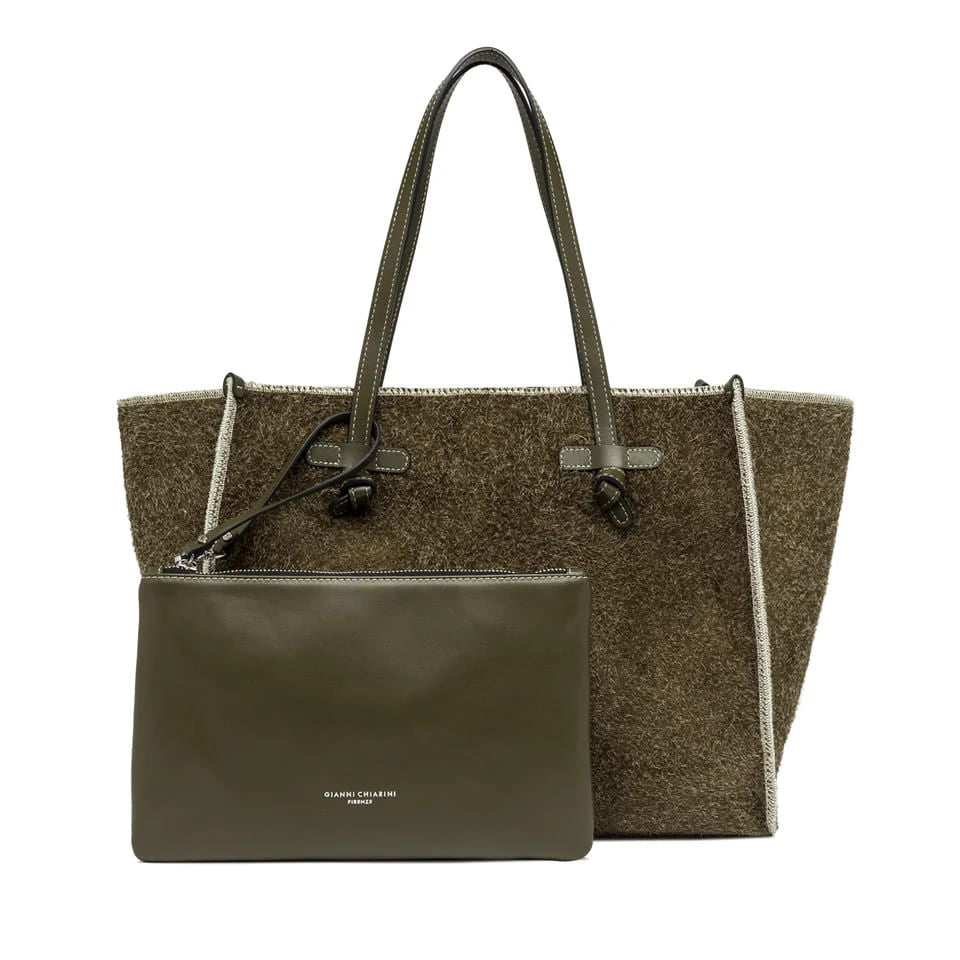 Marcella Spacious Suede Leather Shopper