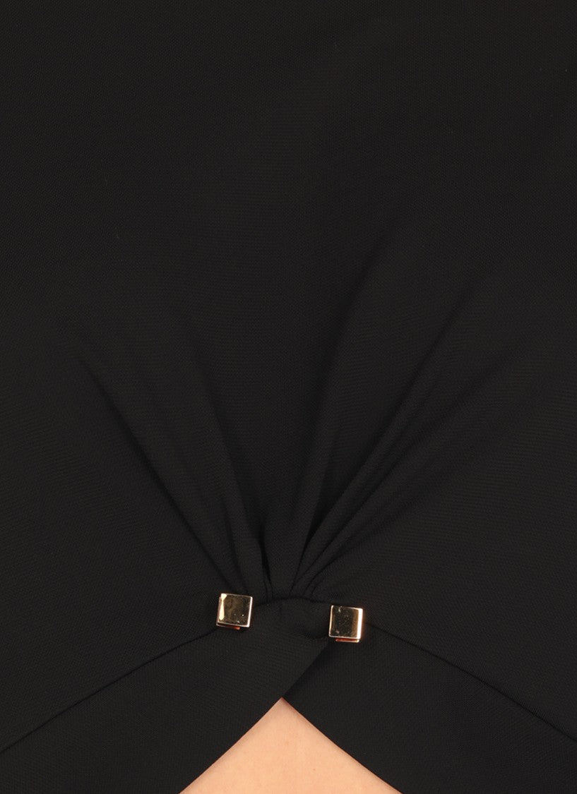 Elisabetta Franchi Black Viscose Sweater