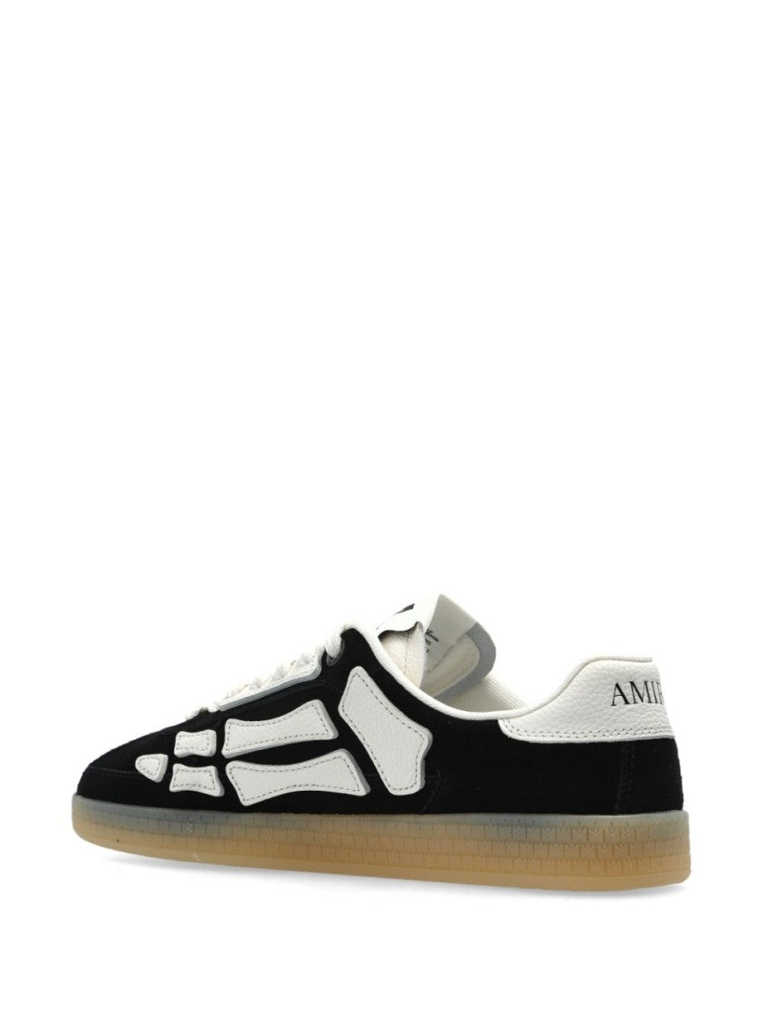 Amiri Black Suede Sneakers With White Leather Accents