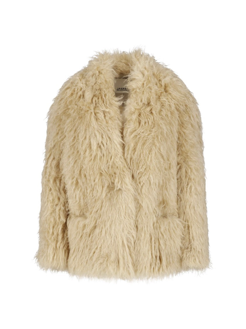 Isabel Marant Mylae Short Faux Fur Jacket