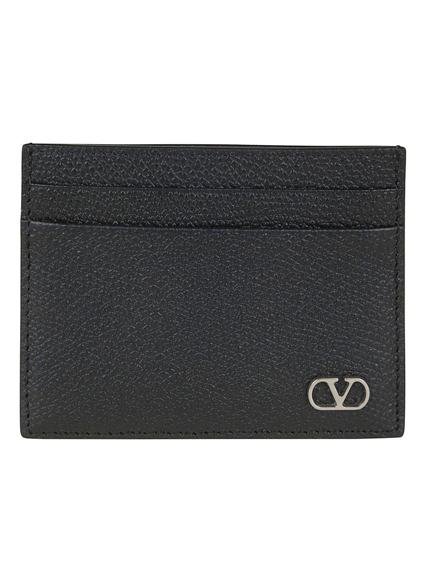 Valentino Garavani Grained Calfskin Vlogo Signature Card Holder