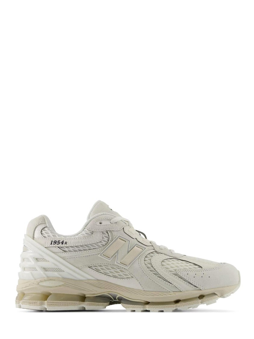New Balance Sleek Pigskin And Mesh Sneakers With Cushioned Sole
