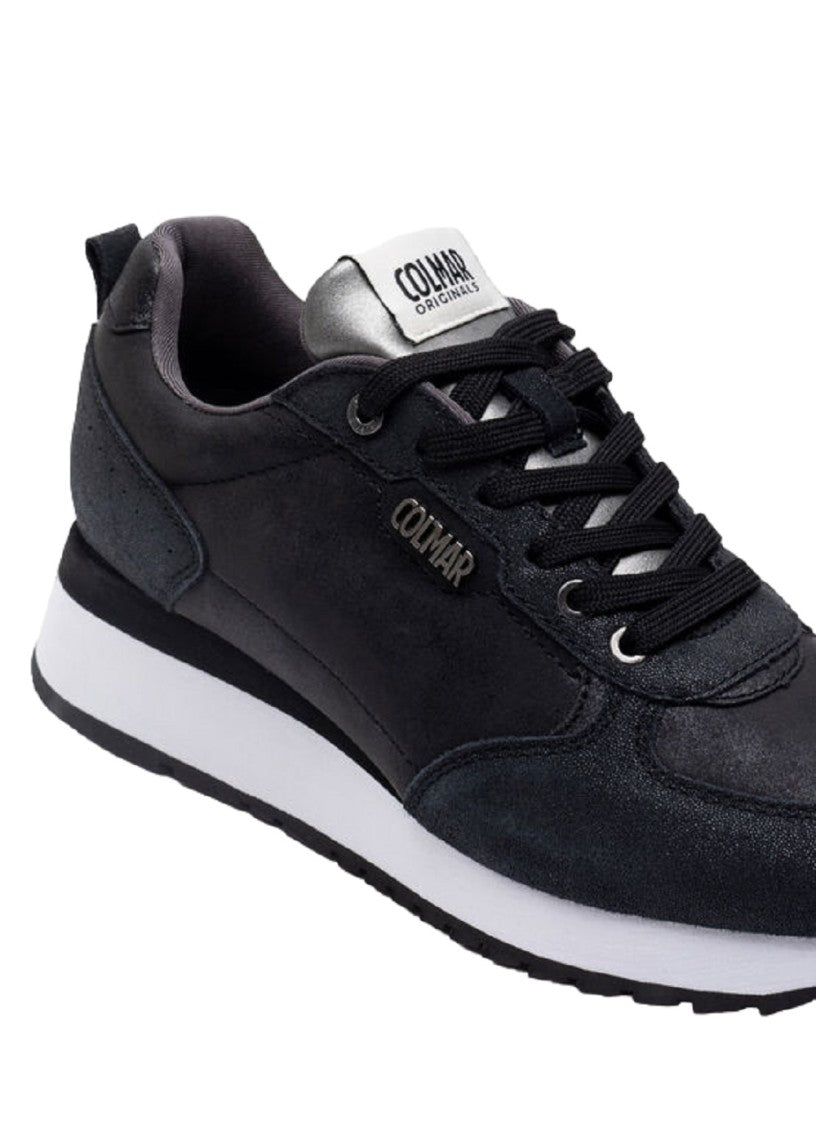 Colmar Originals Sporty Black Sneakers With Raised Sole