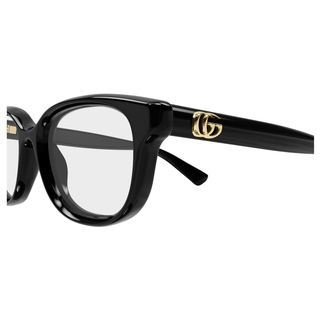 Gucci Gg1978o Bold Black Round Square Sunglasses