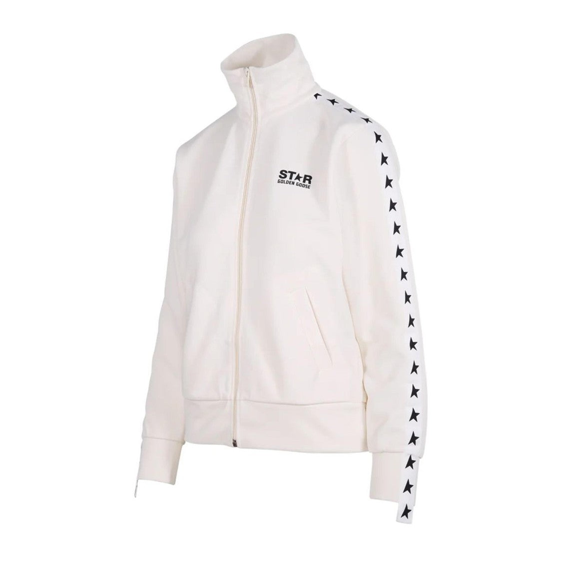 Golden Goose Zipped Track Jacket With Star-Patterned Accents