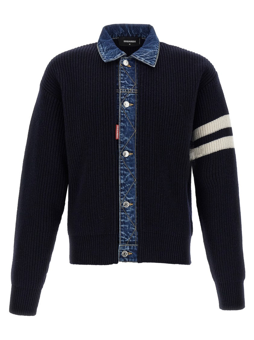 Dsquared2 Denim Mix' Cardigan