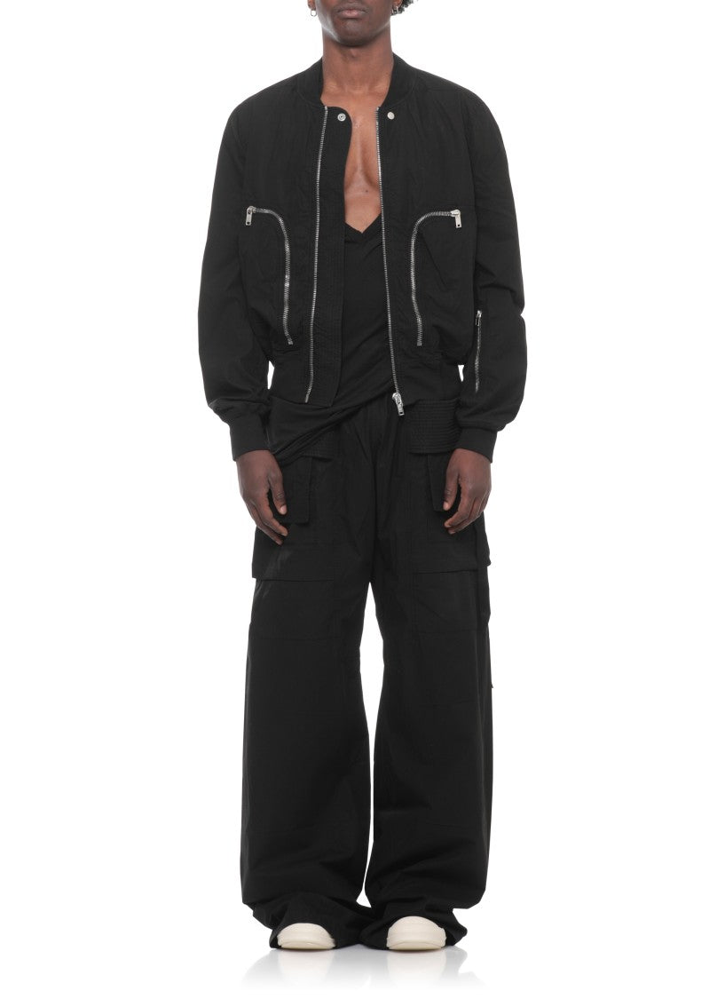 Drkshdw By Rick Owens Black Bauhaus Light Cotton Jacket