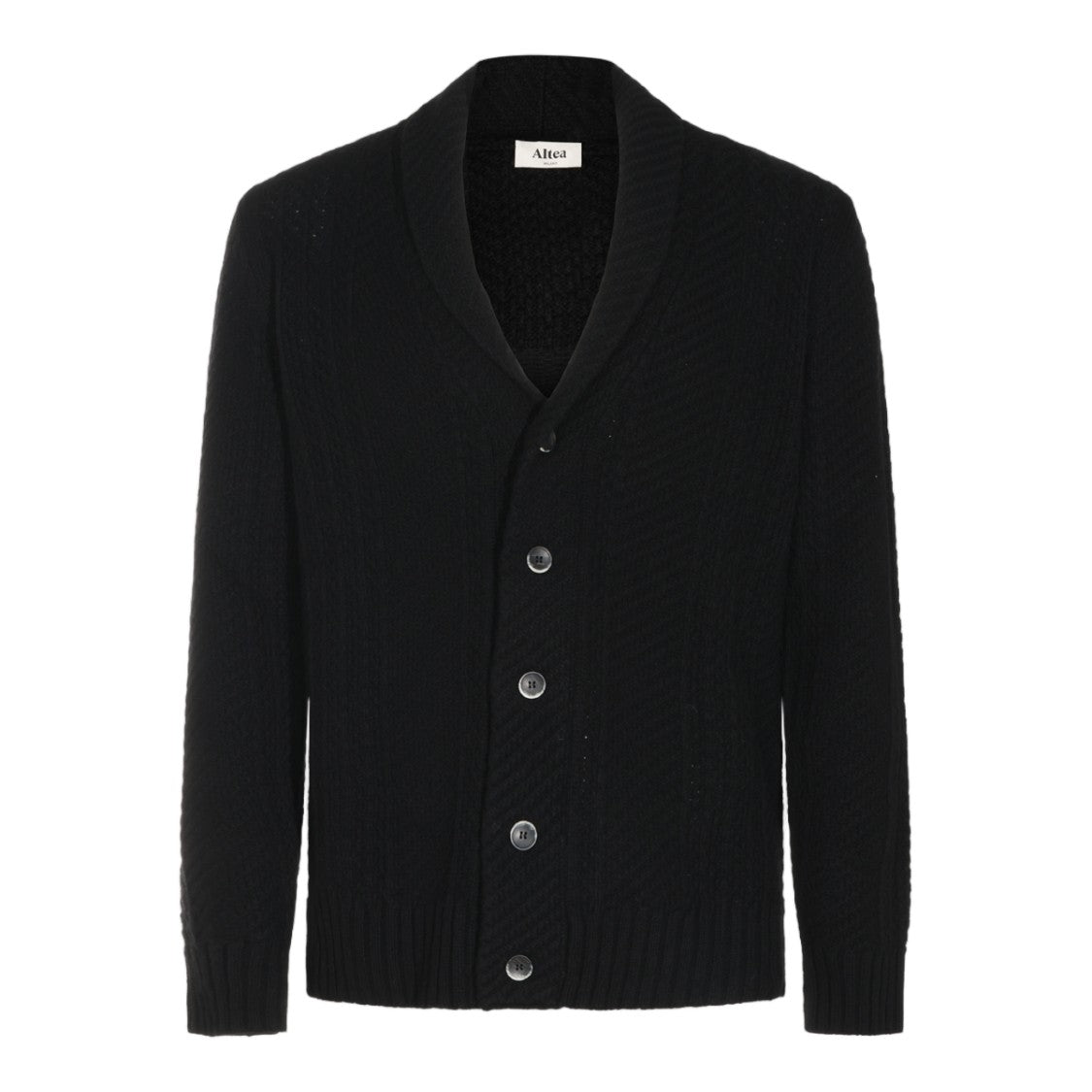 Altea Textured Knit Shawl Collar Cardigan
