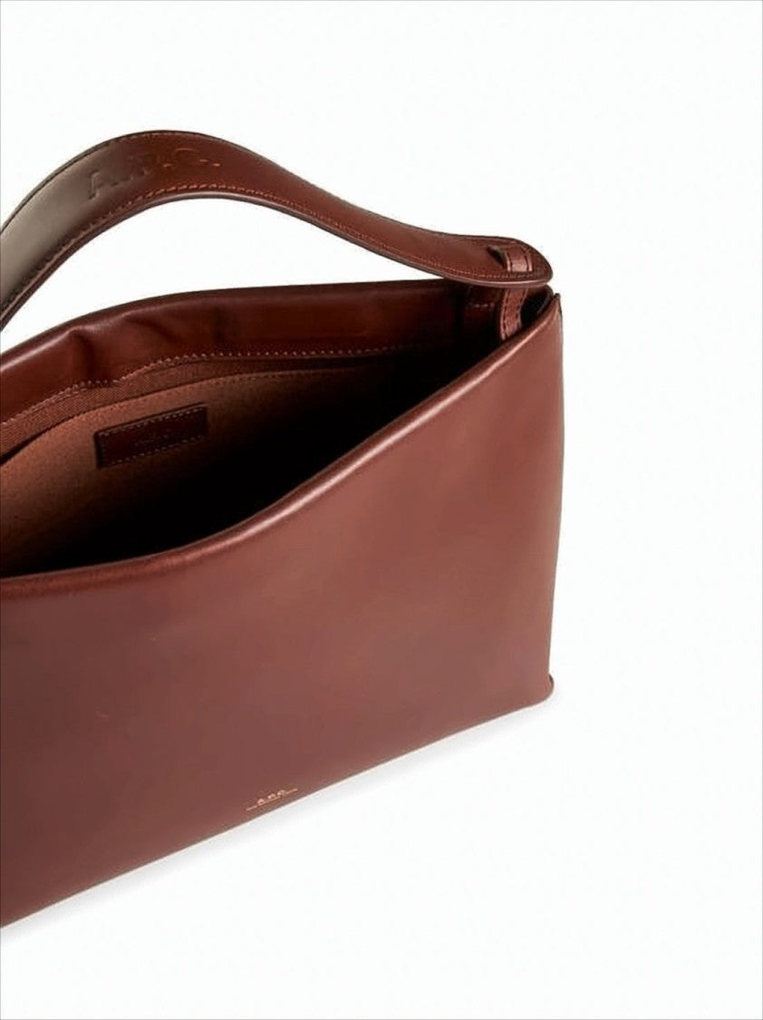 A.P.C. Smooth Cowhide Leather Rectangular Shoulder Bag