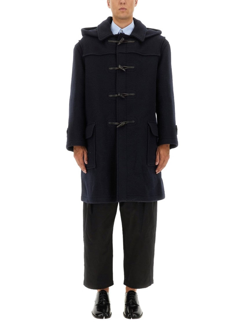 Maison Margiela Mid-Thigh Reversible Coat With Toggle Closure