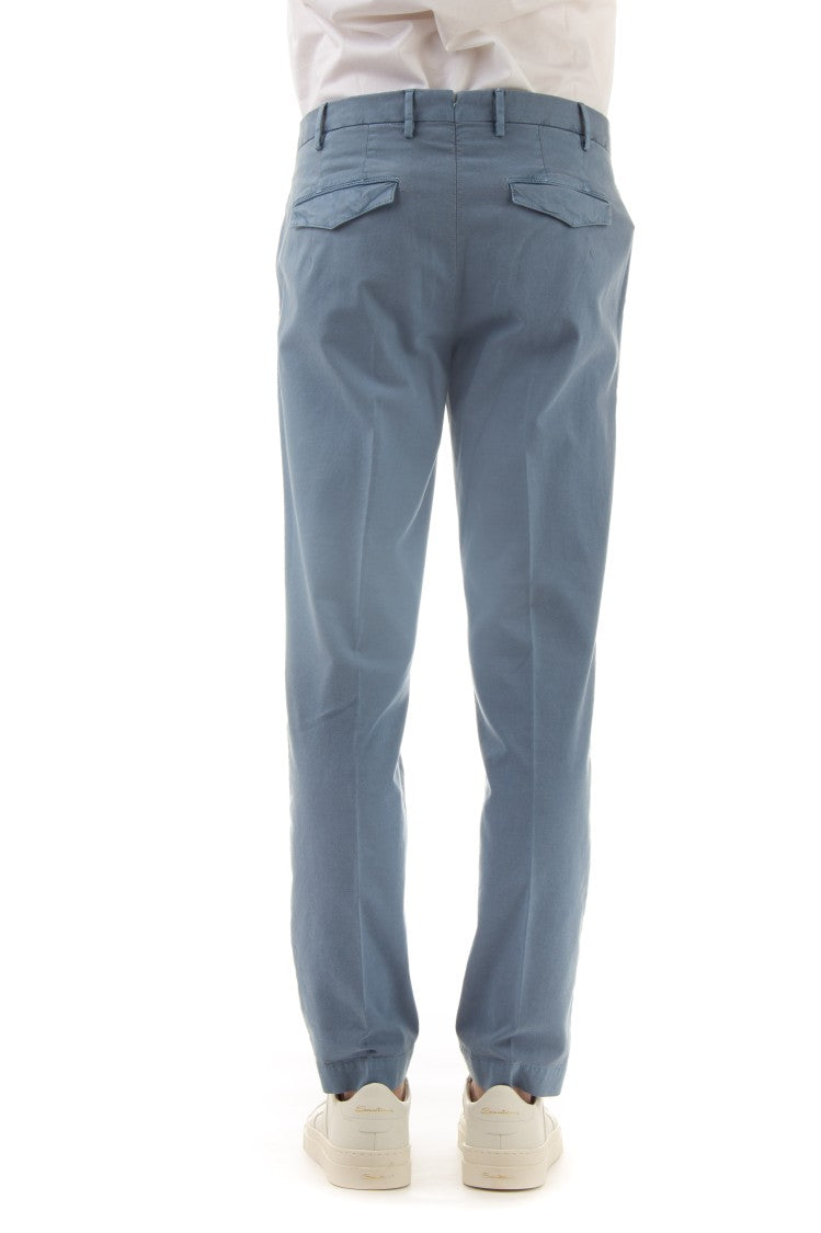 Pt Torino Delavé Stretch Cotton Master Fit Trousers