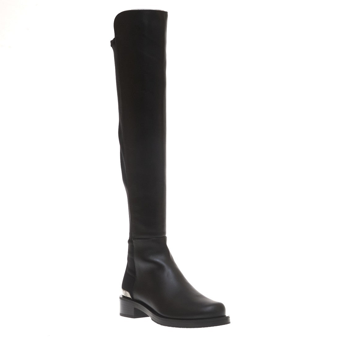 Stuart Weitzman Boot 50 50 Black Leather
