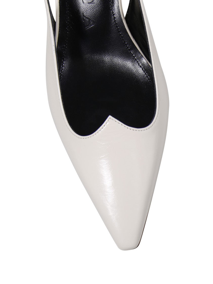A. Bocca Pointed Toe Slingback Heels