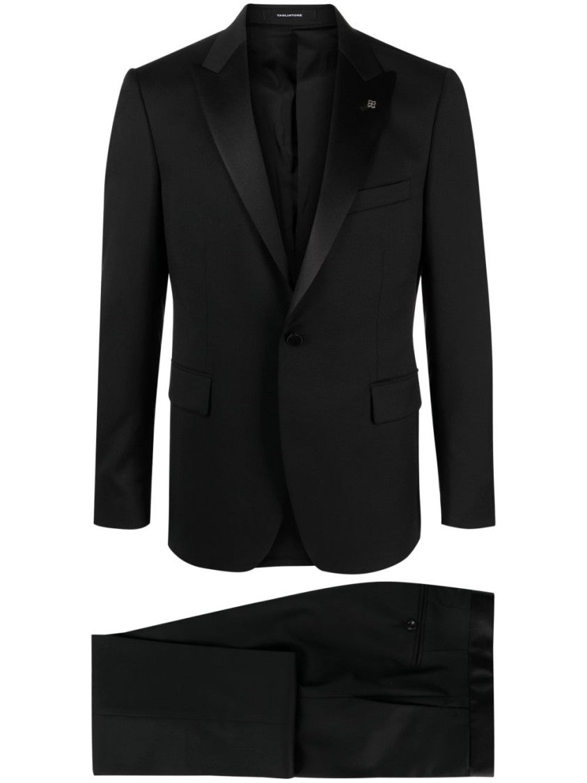Tagliatore Black Vicuña Wool Suit
