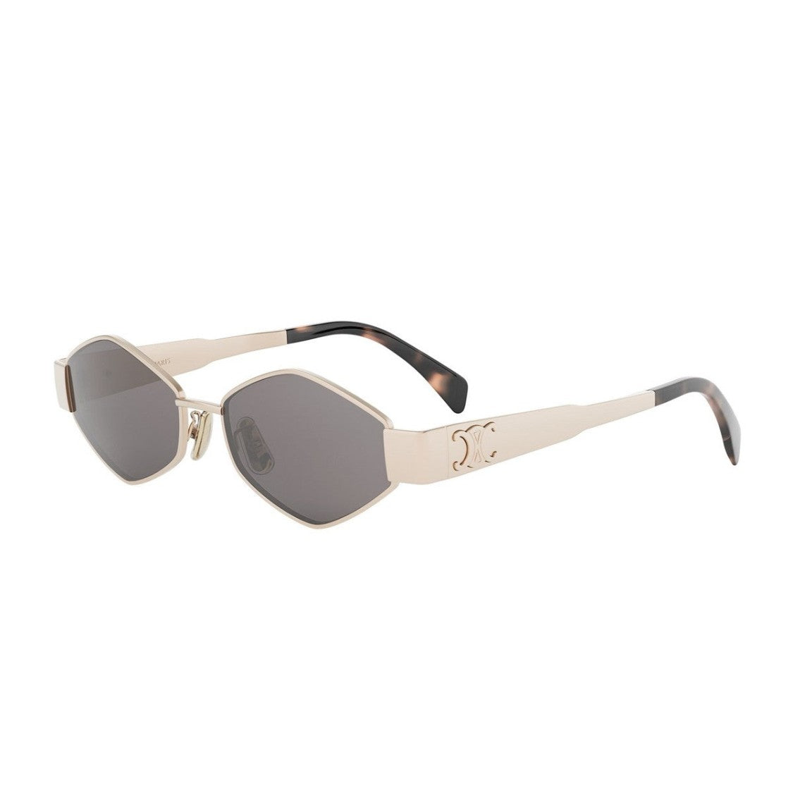Celine Rose Gold Metal Triomphe Geometric Sunglasses