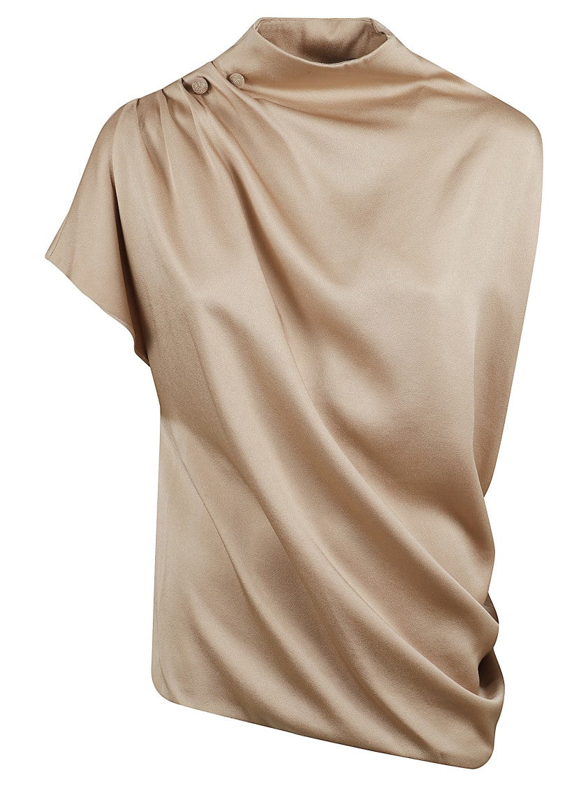 Fabiana Filippi Sleeveless Enver Satin Top