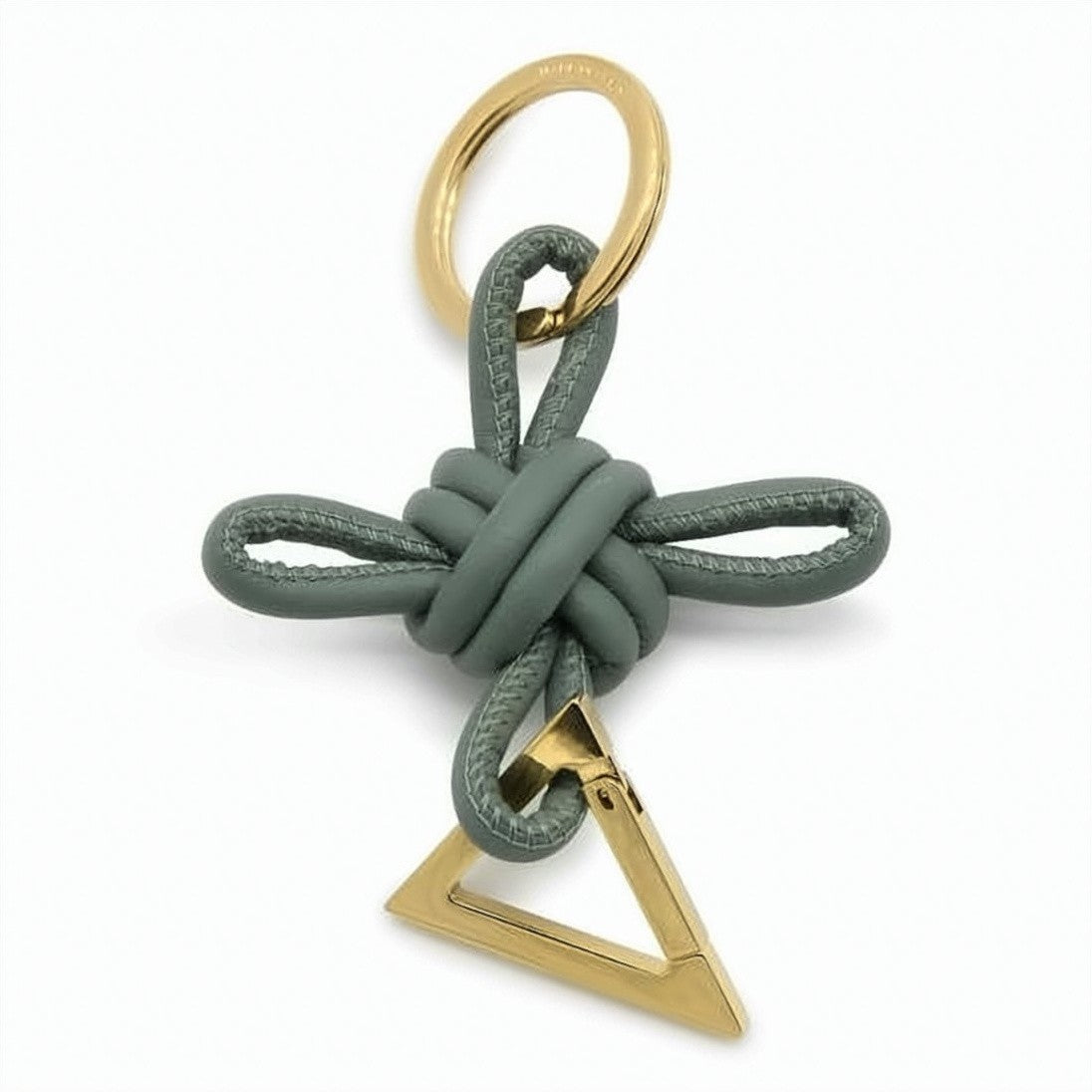 Bottega Veneta Knot Design Keyring In Soft Lambskin Leather