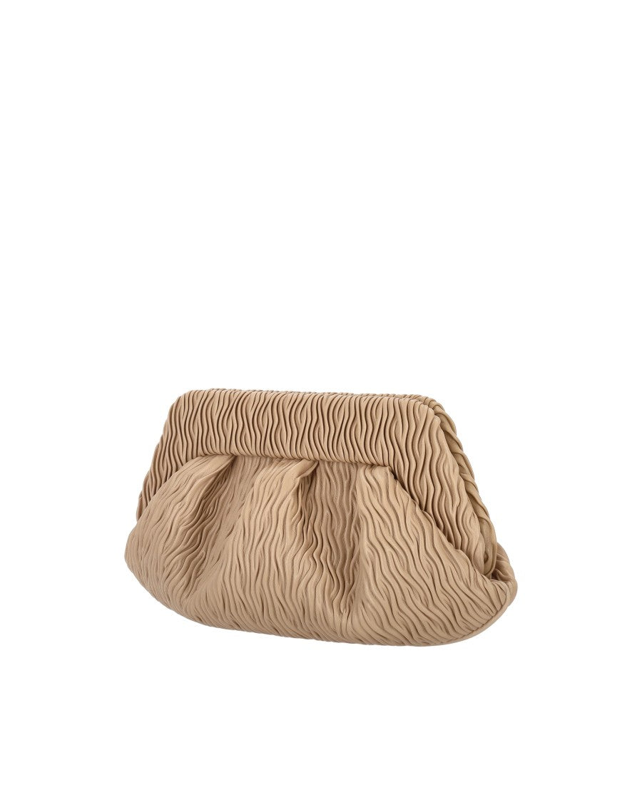 Themoirè Compact Vegan Baguette Bag With Adjustable Strap And Magnetic Closure