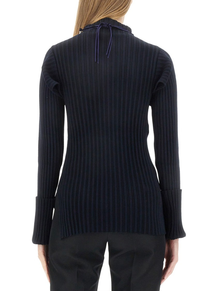 Philosophy Di Lorenzo Serafini Ribbed Stretch Knit Top