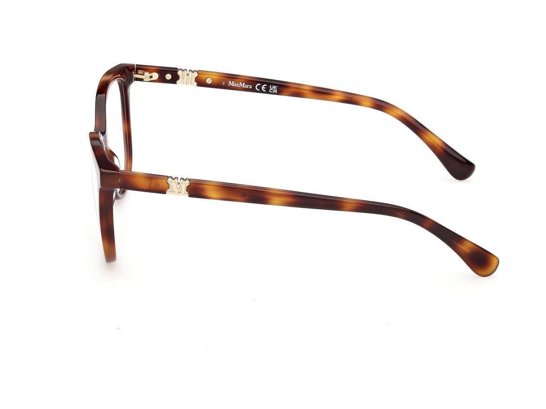 Max Mara Tortoiseshell Mm5238 Oversized Square Eyeglasses