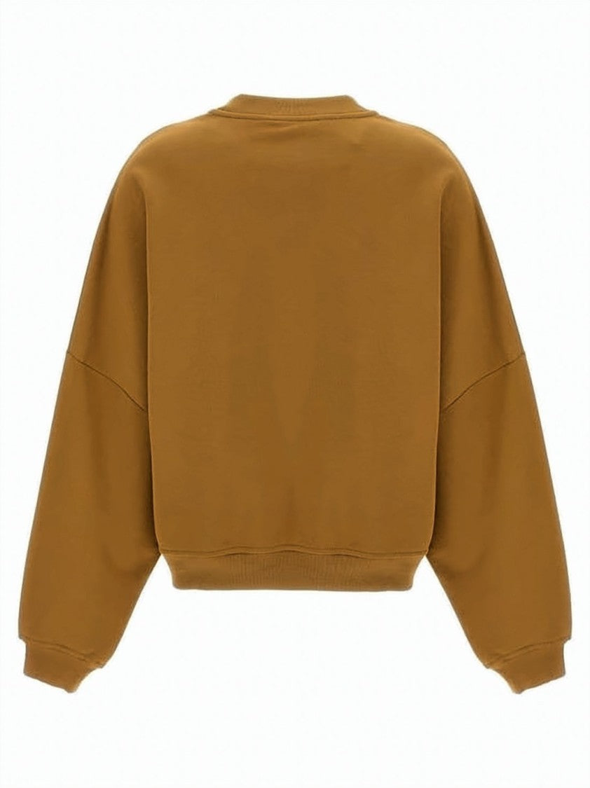 Marni Cropped Marni Crewneck Sweatshirt With Bold Logo Print