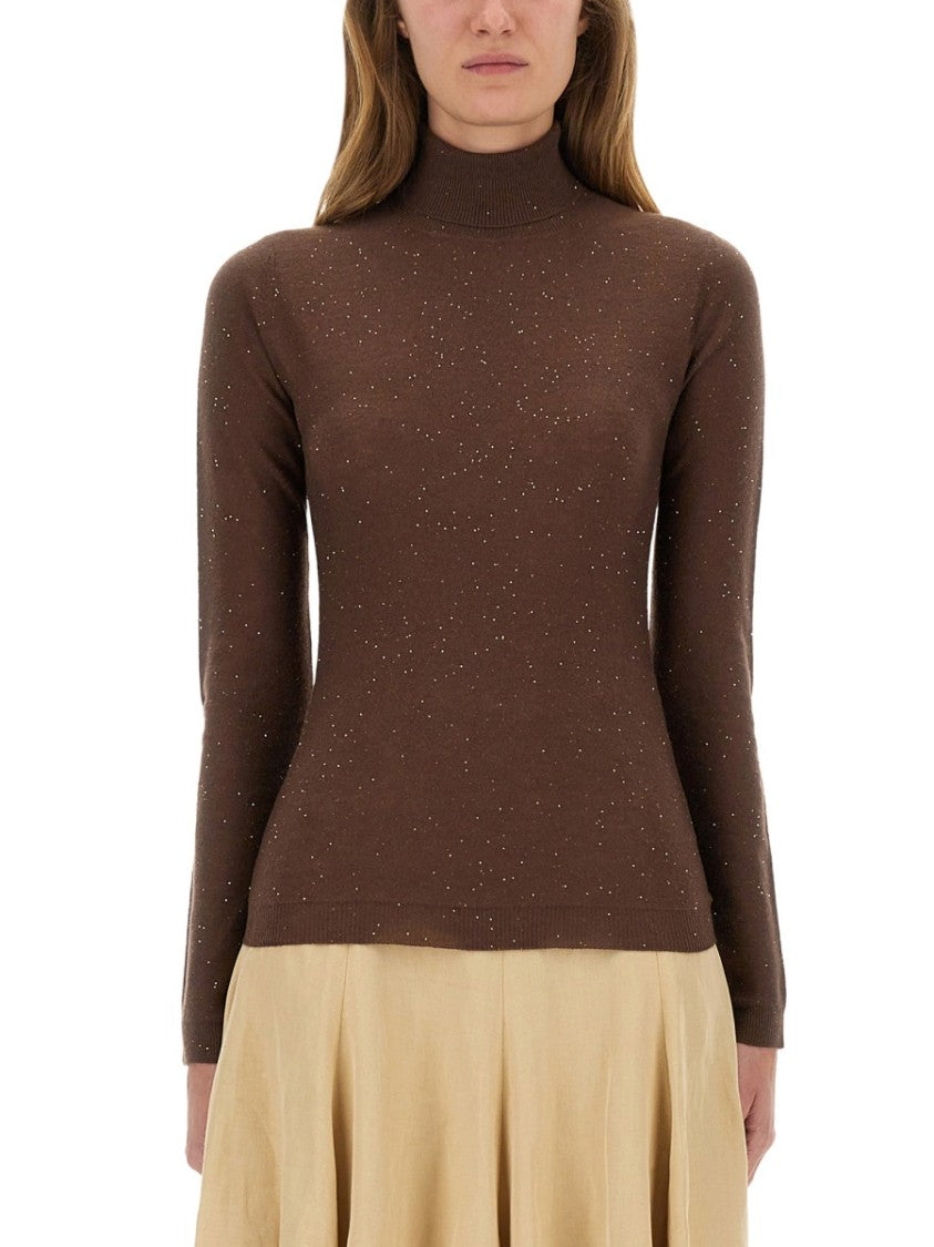 Fabiana Filippi Speckled Wool Blend Jersey