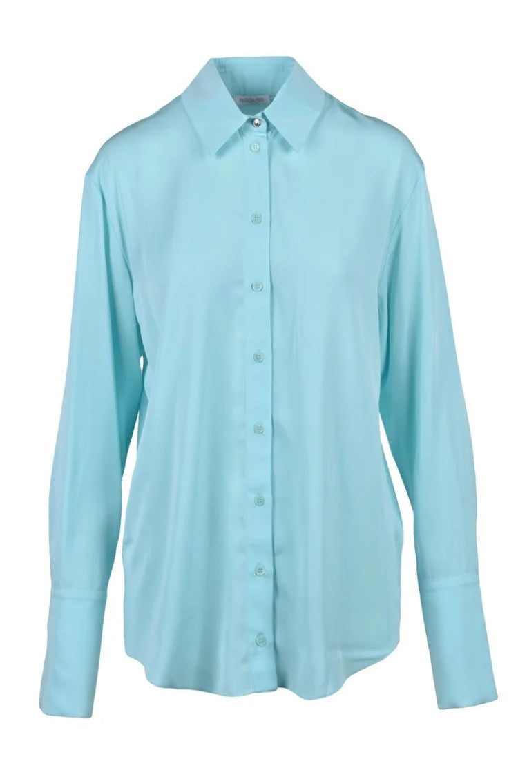 Patrizia Pepe Voile Shirt - Light Blue