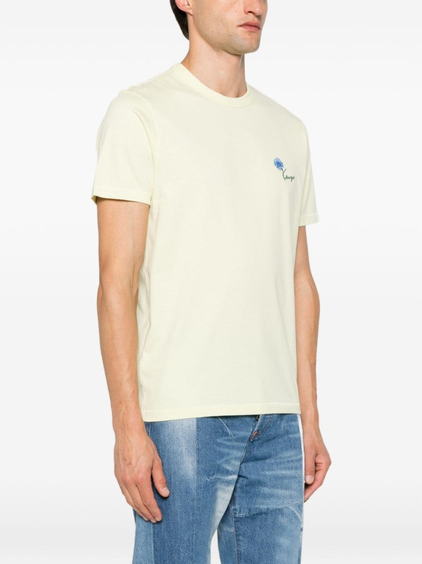 Kenzo Embroidered Logo Crew Neck T-Shirt With Minimalist Design