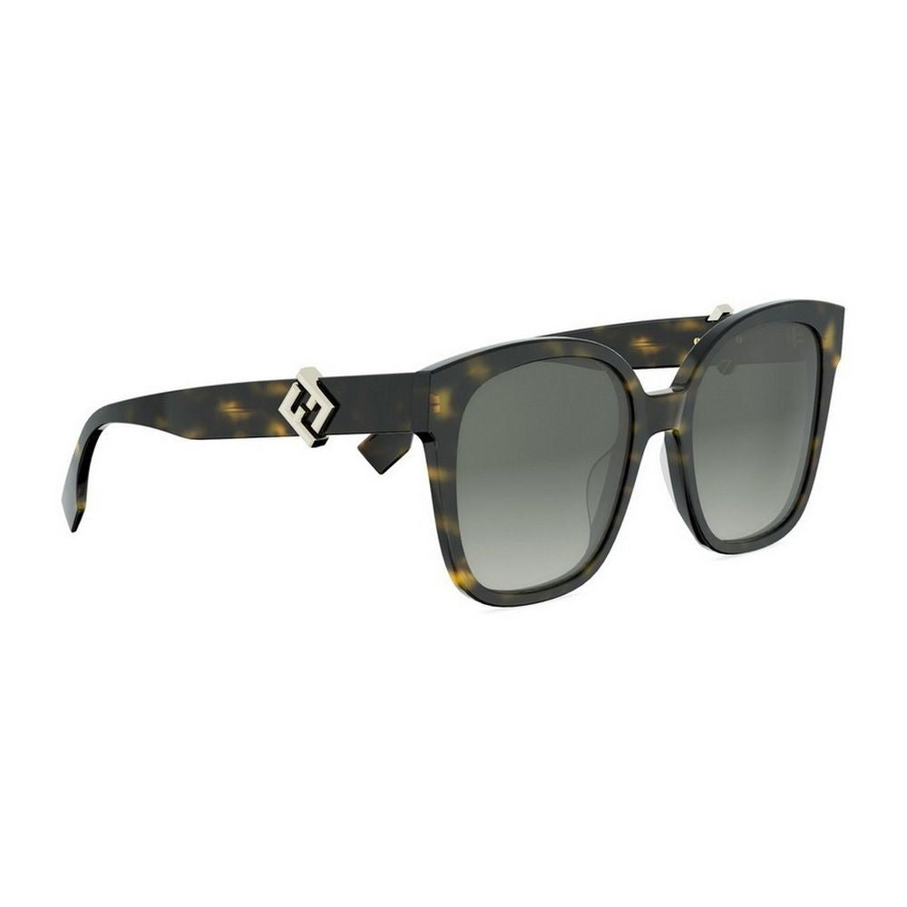 Fendi Ff Diamonds Oversized Square Acetate Sunglasses