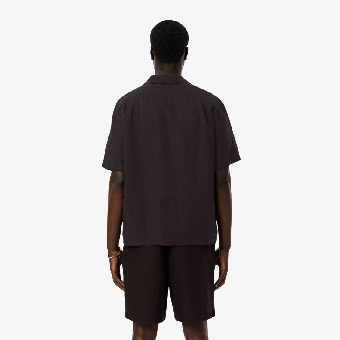 Lacoste Short-Sleeved Button-Up Shirt With Classic Collar