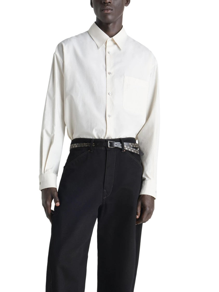 Lemaire Classic Regular Fit Button-Down Shirt With Smooth Finish