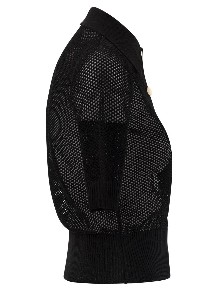 Sportmax Casta - Mesh Knit Polo Shirt