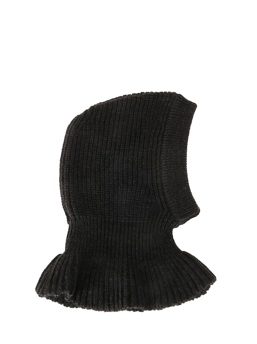 Lemaire Wool And Alpaca Hood Hat With Ribbed Finish