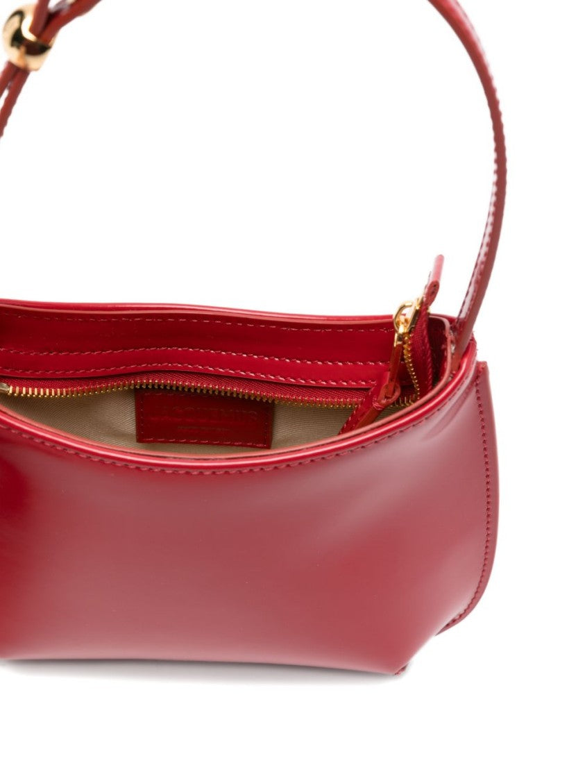 Jacquemus Red Small Calf Leather Adjustable Bag