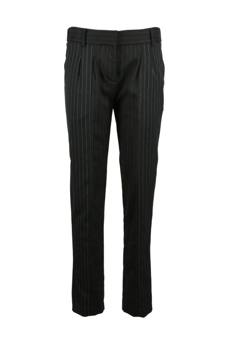 Collection Privee? Stretch Trousers - Black/Brown