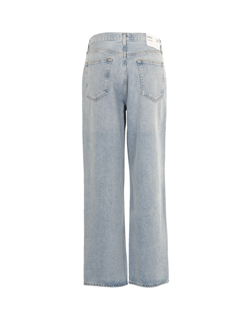 Agolde V-Waist Baggy Denim Trousers