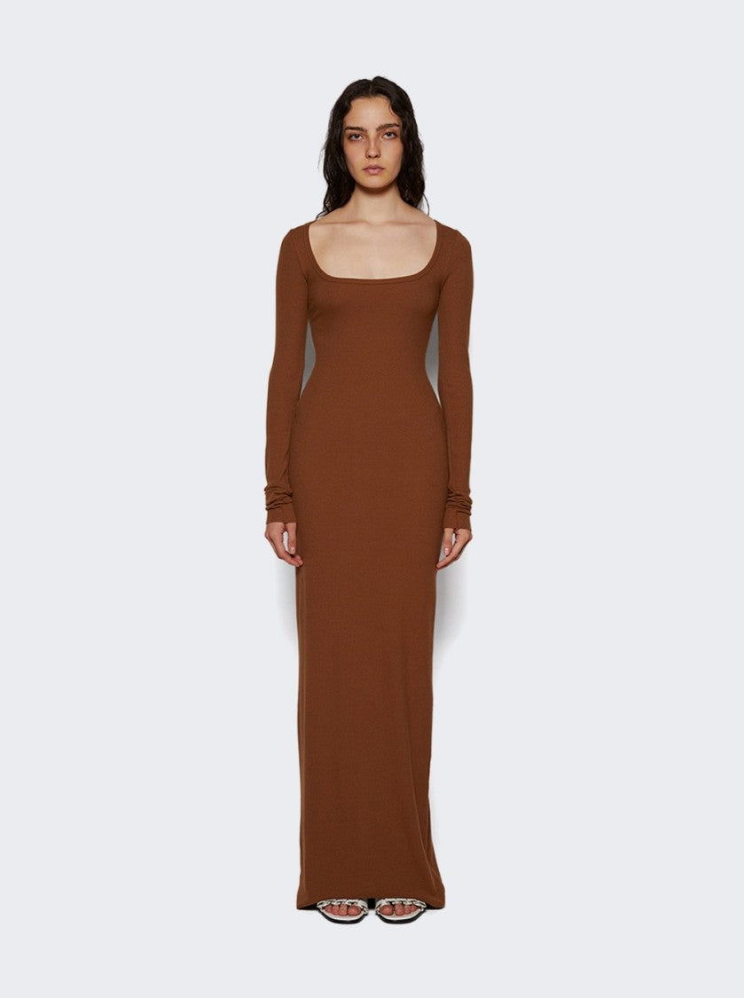 Eterne Maxi Square Neck Dress Earth Ear