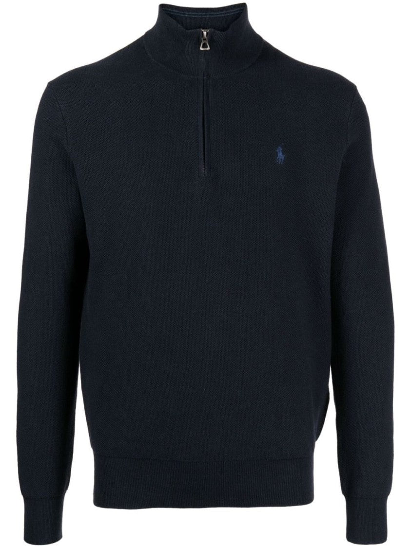 Polo Ralph Lauren Zip-Up Collar Long Sleeve Pullover