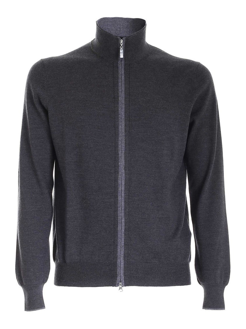Paolo Fiorillo Capri Men's Zip-Up Sweater With High Collar