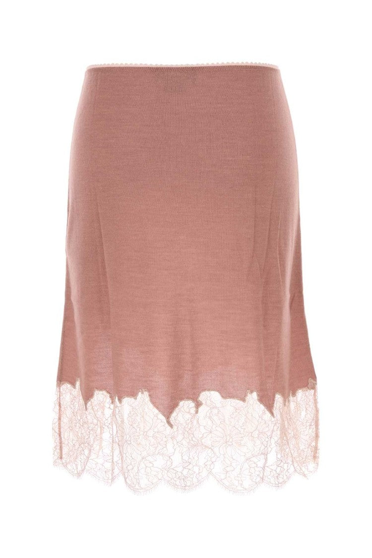 Fendi Pink Cashmere Blend Skirt