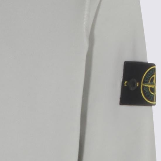 Stone Island Minimalist Cotton Hoodie With Distinctive Logo Patch