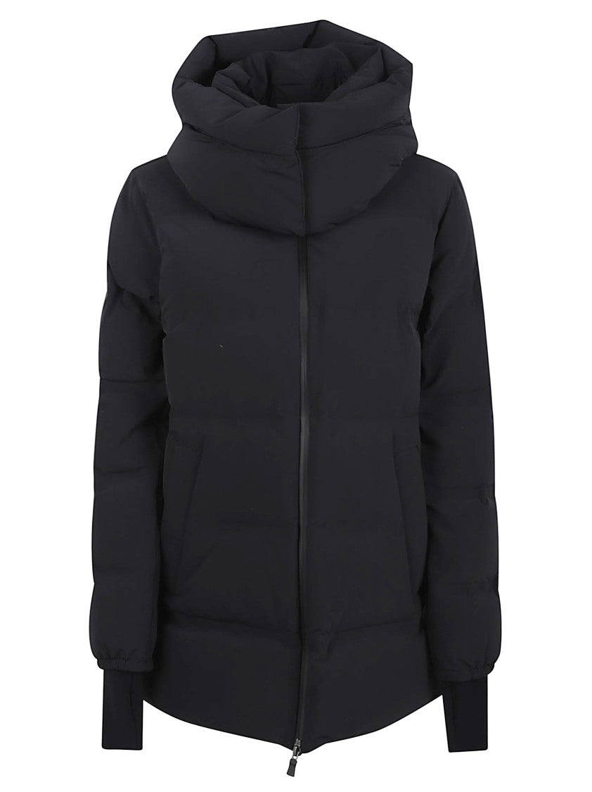 Herno Padded Down Coat With High Funnel Neck