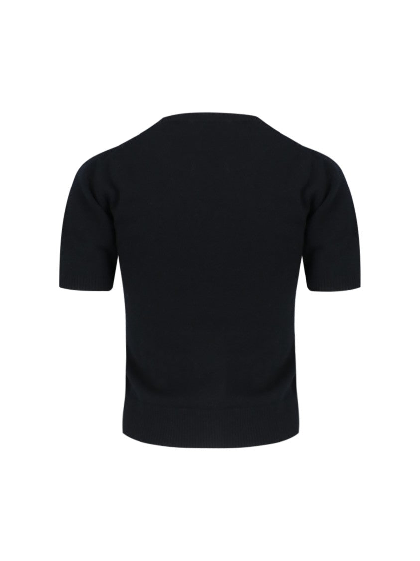 Canessa "Cashmere Twinset" Black Cardigan