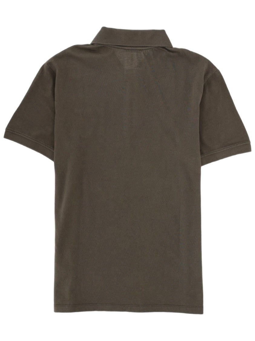 Balmain Short-Sleeved Embroidered Logo Cotton Polo Shirt